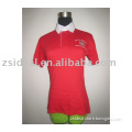 ladies' 100%cotton embroidered Rugby shirt(P08004)